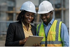 Ingenieurs sur site minier
